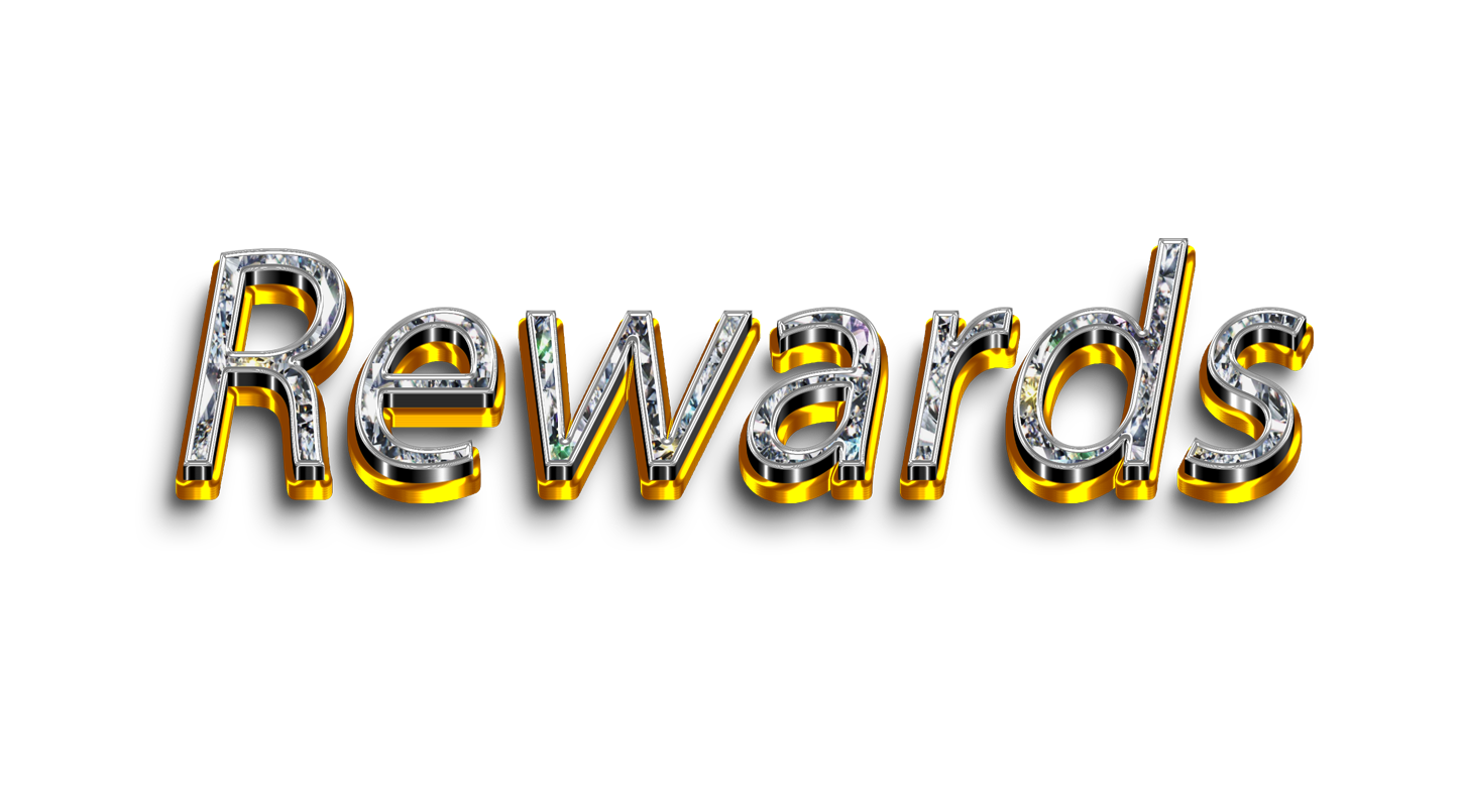 Rewards png, word Rewards png, Rewards word png, Rewards text png, Rewards letters png, Rewards word diamond gold text typography PNG images transparent background